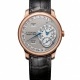 Platinum dial on leather strap