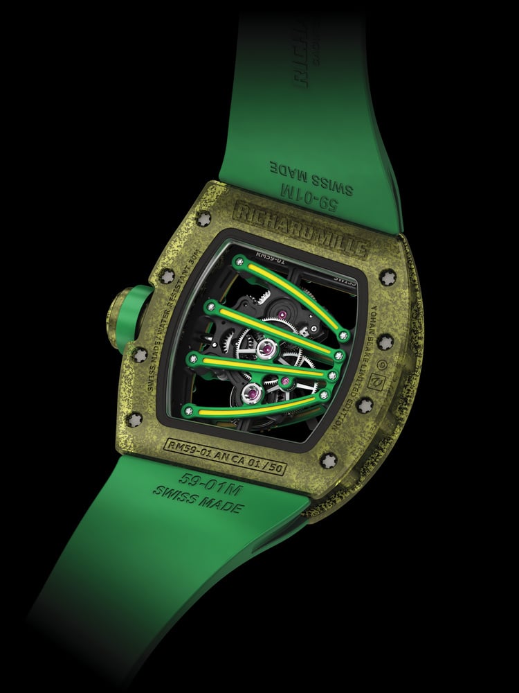 RICHARD MILLE Tourbillon RM 59-01 Yohan Blake case-back