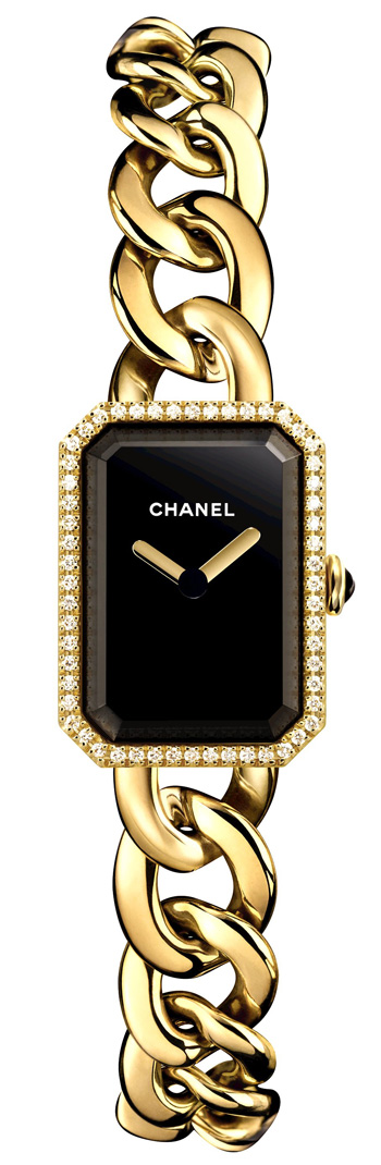 chanel black and gold watch