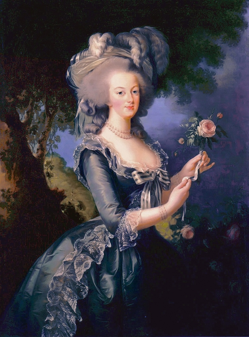Marie-Antoinette with the rose, by Elisabeth Vigée-Le Brun