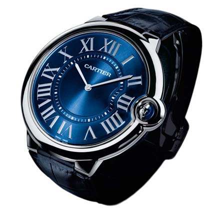 cartier watches blue dial