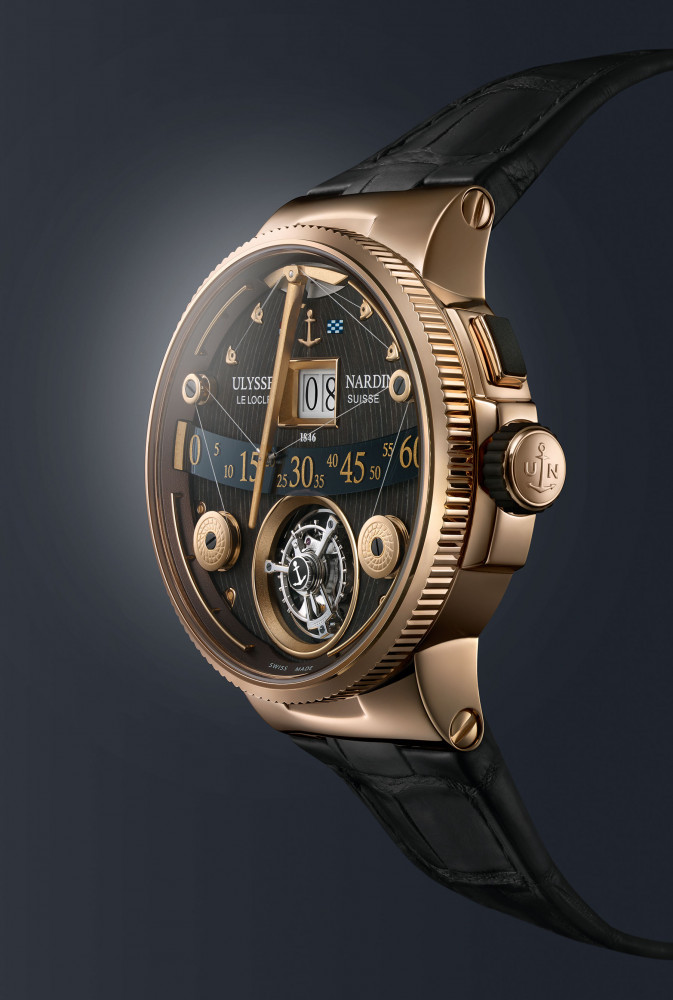 Ulysse Nardin Marine Grand Deck Tourbillon in Rose Gold