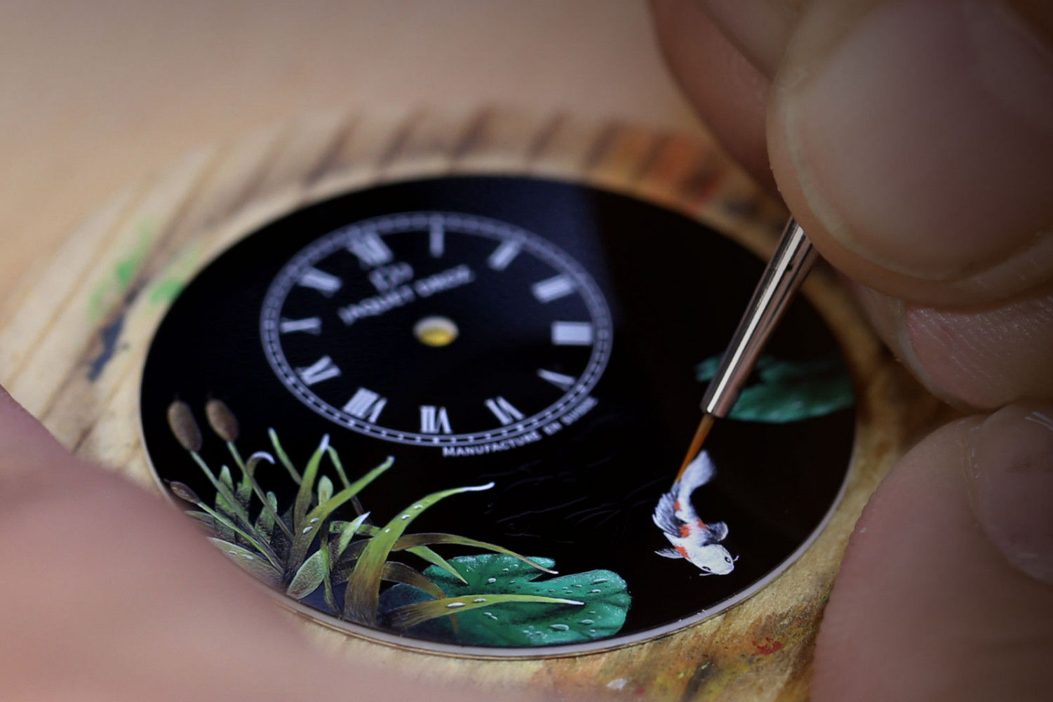 Jaquet Droz Petite Heure Minute Enamel Painting