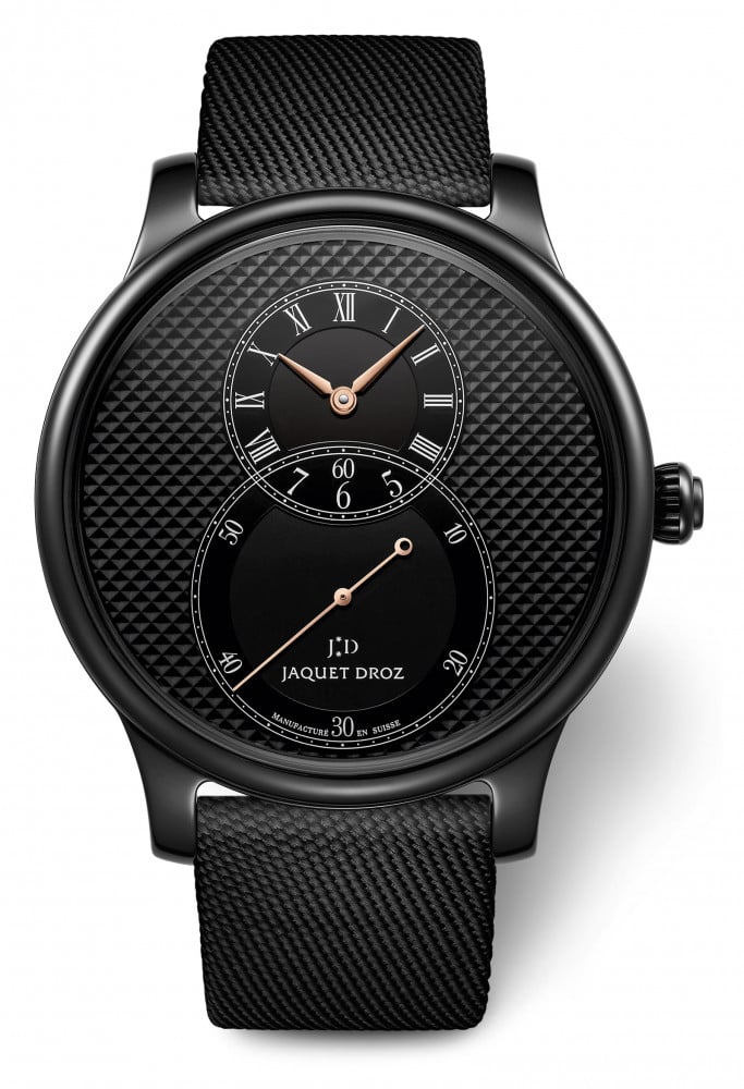 Jaquet Droz Grande Seconde Black Ceramic Clous De Paris