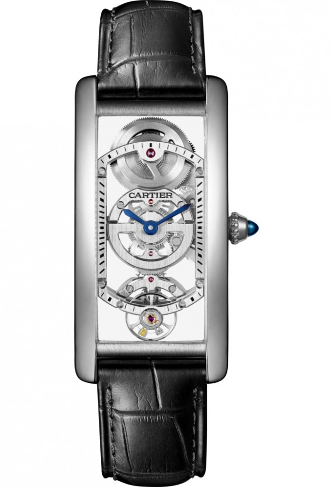 Cartier Tank Cintrée Skeleton 100th anniversary watch