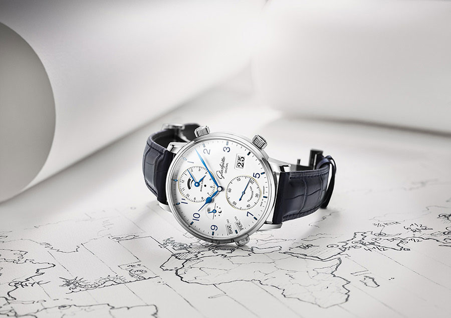Glashütte Original Senator Cosmopolite Stainless Steel