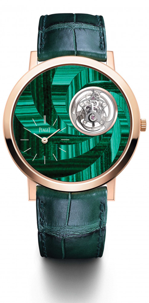 Altiplano malachite marquetry tourbillon (G0A43030