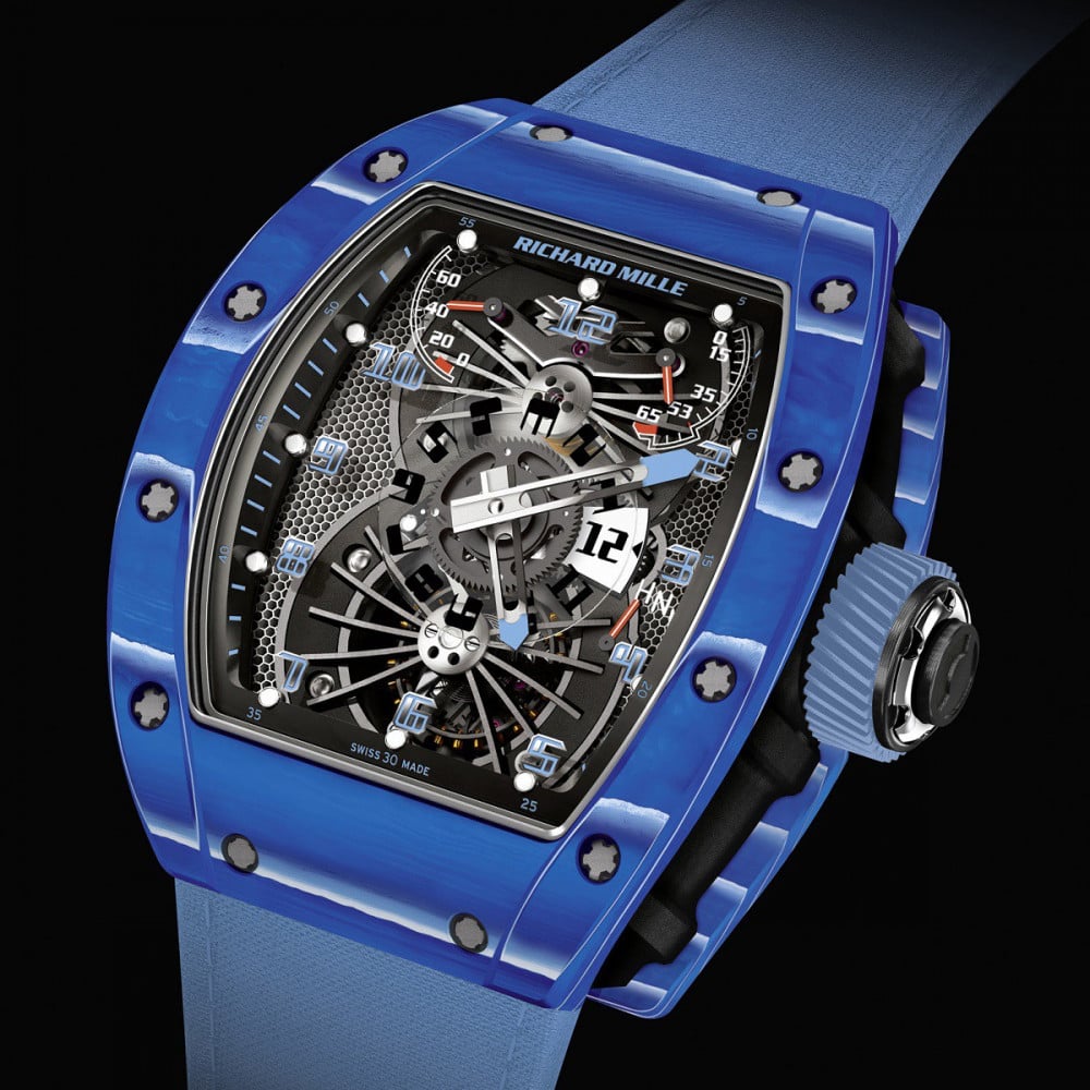 Richard Mille RM 022 Aerodyne Dual Time Zone Blue