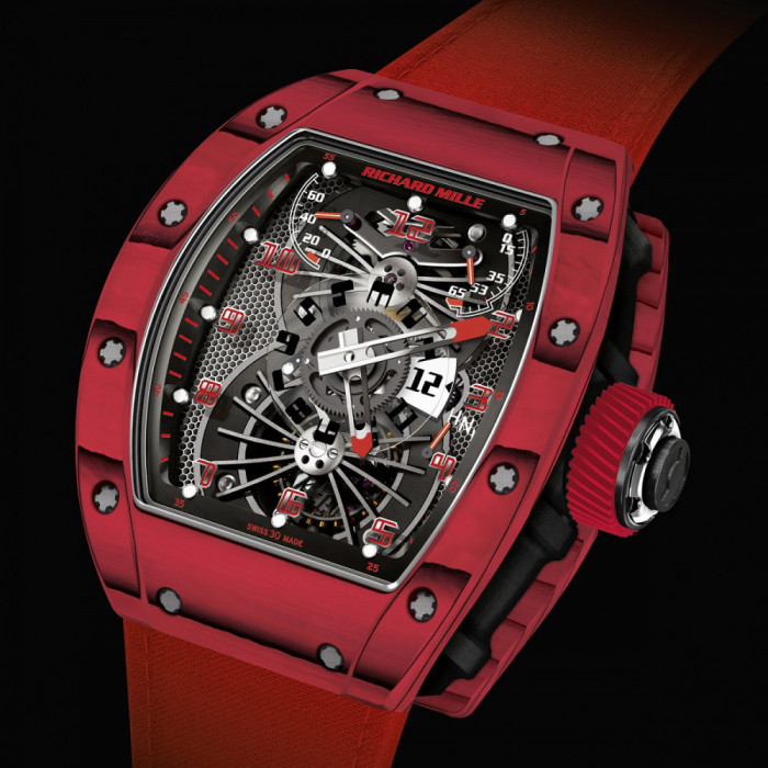 Red richard mille watch cheap