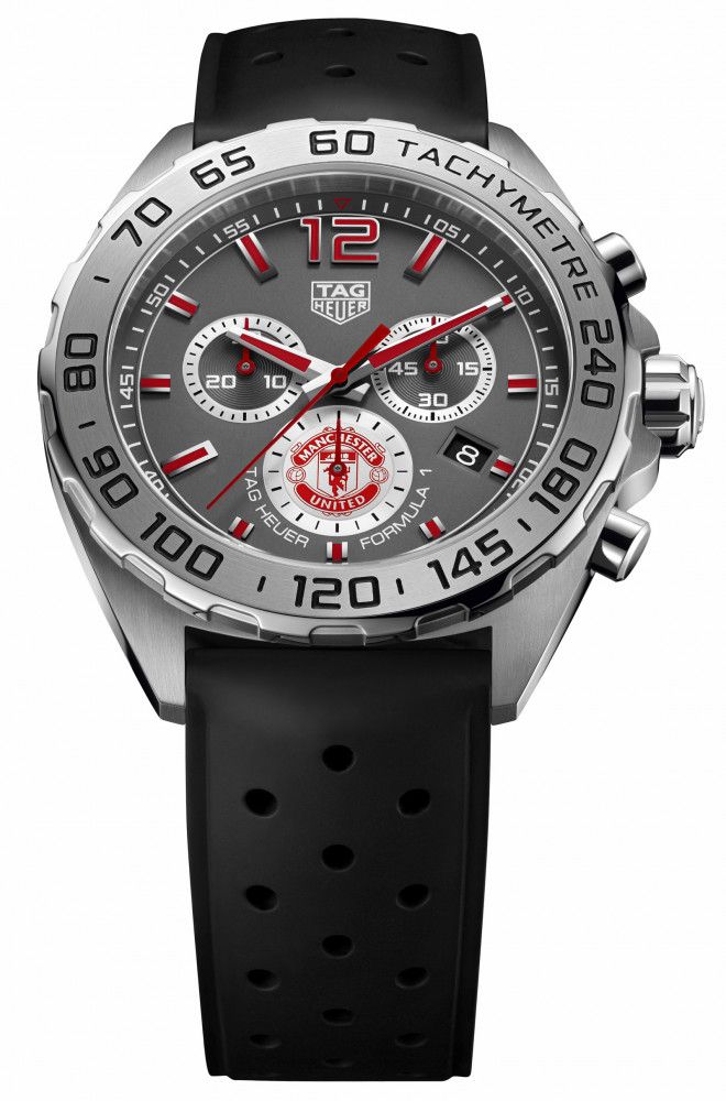 TAG Heuer Formula 1 Quartz Watch - Black Opalin Dial and Black Perforated  Rubber Strap 41mm Watch