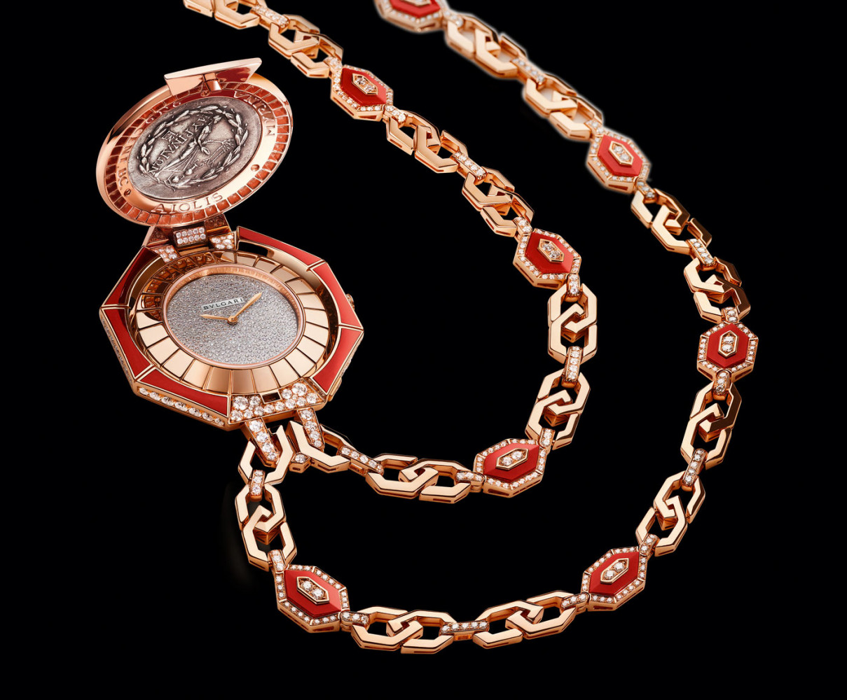 bulgari monete pendant watch