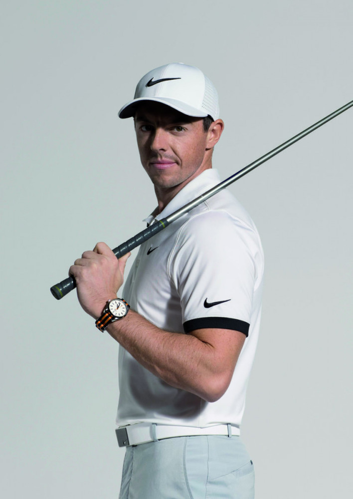 Rory Mcllroy wearing an Omega watch