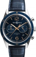 Bell & Ross 126 Aéronavale Chronograph Vintage BR Automatic BRV126-BLU-ST/SCR