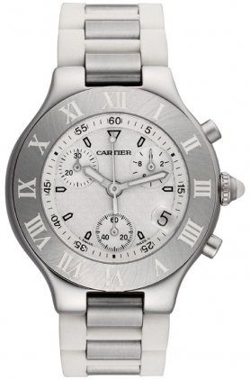 cartier chronograph must 21 mens