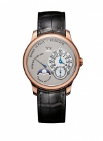 F. P. Journe Octa Octa Lune Platinum dial leather strap