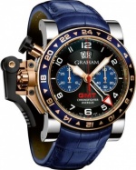 Graham Chronofighter Oversize GMT Steel & Gold 2OVGG.B26A