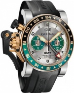 Graham Chronofighter Oversize GMT Steel & Gold 2OVGG.S06A