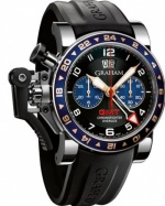 Graham Chronofighter Oversize GMT Steel 2OVGS.B26A