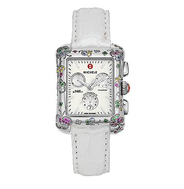 Michele Tri Tone Watches - Deco Day Diamond and Urban Mini Diamond