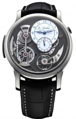 Romain Gauthier Natural Titanium Logical One oven-fired white enamel dial