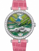 Van Cleef & Arpels Extraordinary dials Lady Arples African Landscape Hippopotamus Portrait